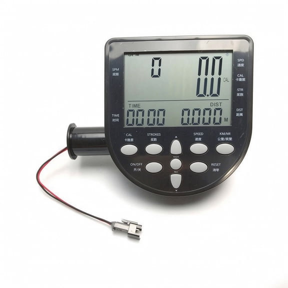 Dickly Rowing Machine Monitor Counter Electronic Display Large Screen Plastic Housing Unisex Adults Indoor Fitness