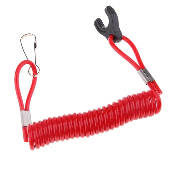 Dickly Safety Stop Kill Switch Key with Tether Lanyard Cord for Tohatsu Outboard Motors