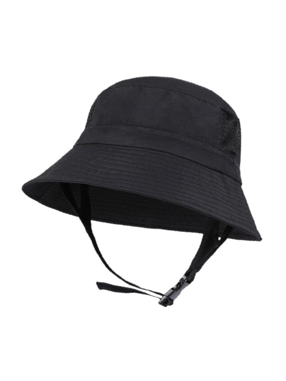 Sun Bucket Hat Beach Cap Wide Brim Lightweight Summer Casual Sun Hat Fishing Hat Black