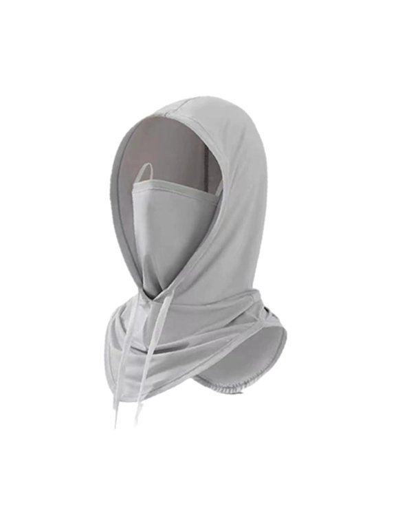 Sun Protection Face Covering Face Cover,Cycling Headgear Sunlight Mask Balaclava Light Grey