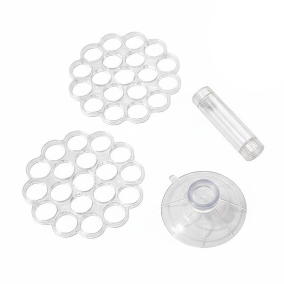 Dickly Vase Insert Spiral Grid Flower Support Clear Plastic Construction for DIY Floral Design for Weddings Parties Home