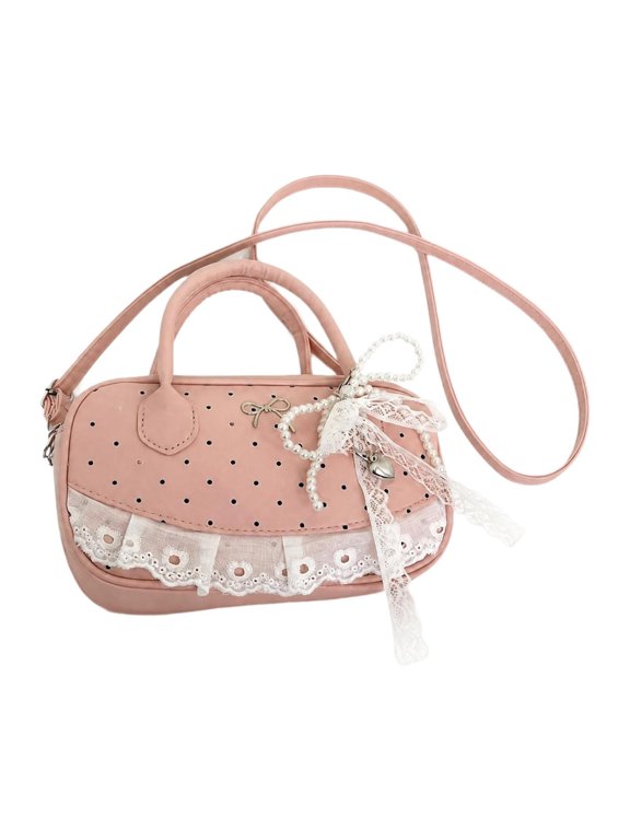 Versatile women's shoulder bag, ideal for travel, outdoor activities, spring Pink