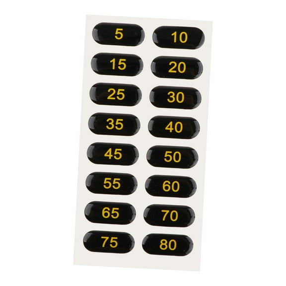 Dickly Weight Stack Labels Black Background Weight Stickers for Sporting Goods Strength