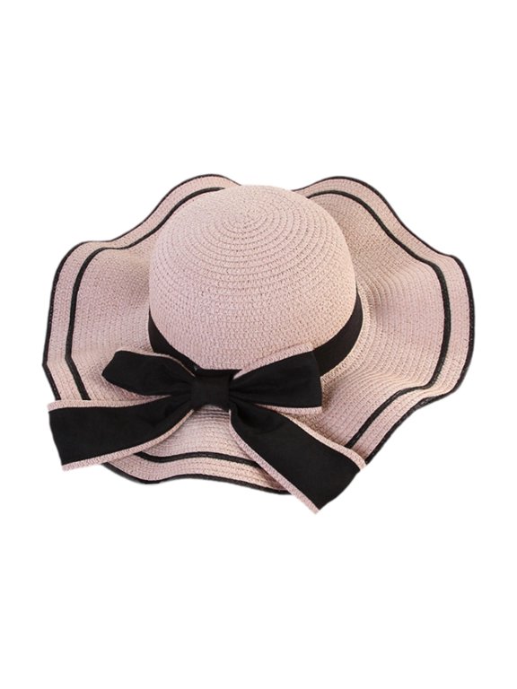 Women Beach Hat Big Eaves Hat for Hiking Camping Commuting Short Trips Vocations Pink