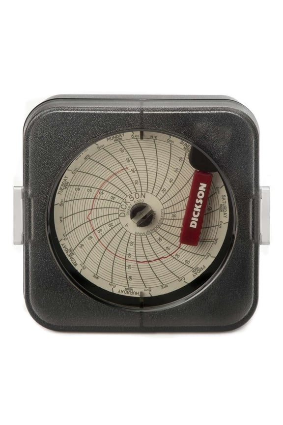 SC386 Temperature Chart Recorder, 3"/76mm Chart, 7-Day or 24-Hour Rotation, 22 to 68F Range CA3