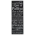 thumbnail image 1 of Dicksons 1 Corinthians 13 Love is Patient 5 x 14 Wood Wall Sign Plaque, 1 of 3
