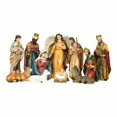 thumbnail image 1 of Sunshine Yellow Goldtone Nativity 6.5 inch Resin Decorative Figurine, 11 Piece Set, 1 of 1