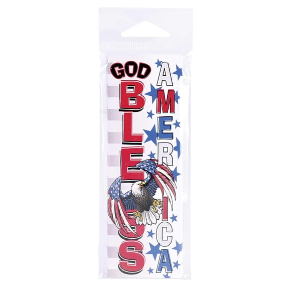 Dicksons BKM-3200 God Bless America Red, White, and Blue 5 Inch Paper Place Keeper Bookmark Pack of 12