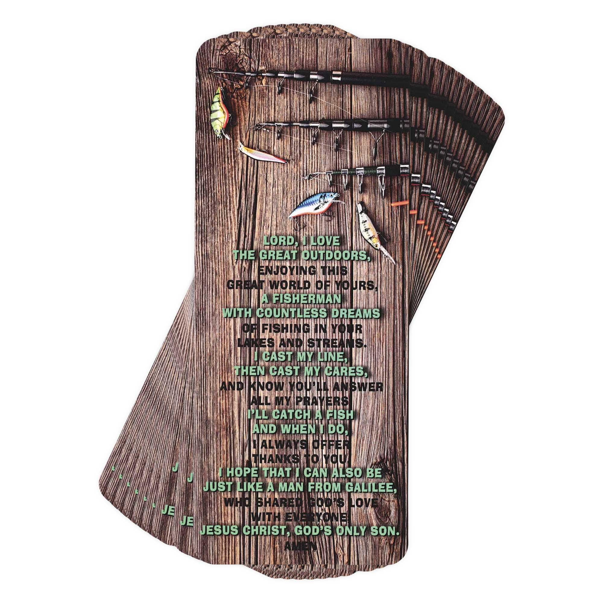 Dicksons BKM-BC89 Fisherman's Dreams Brown and Green 2.5 x 6 Inch Paper Place Keeper Bookmark Pack of 12