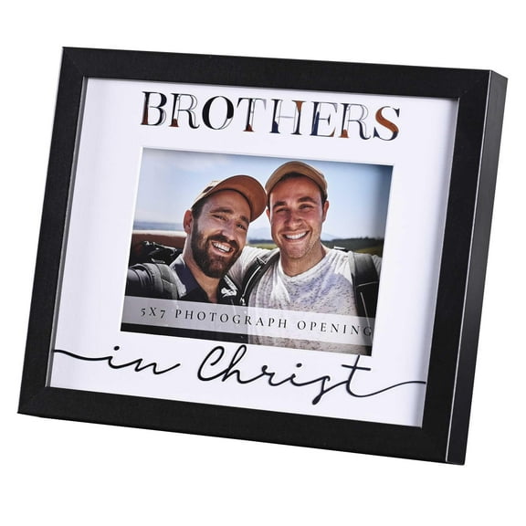 Dicksons Brothers In Christ, Holds 5x7 Photo, Black 11 x 9 Inch MDF/Glass Photo Frame