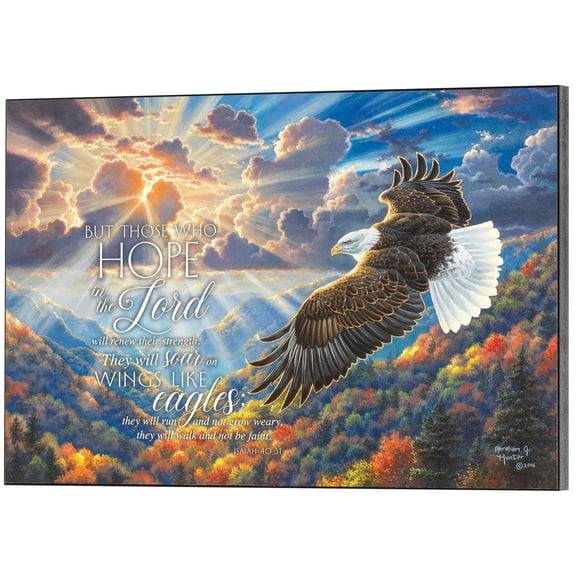 Dicksons But Those Who Hope Soar On Wings 15 x 10 MDF Wall Art Sign Plaque