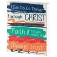 thumbnail image 1 of Dicksons Can Do All Things Through Christ Colorful 8 x 10 MDF Wall Tabletop Sign Plaque, 1 of 2
