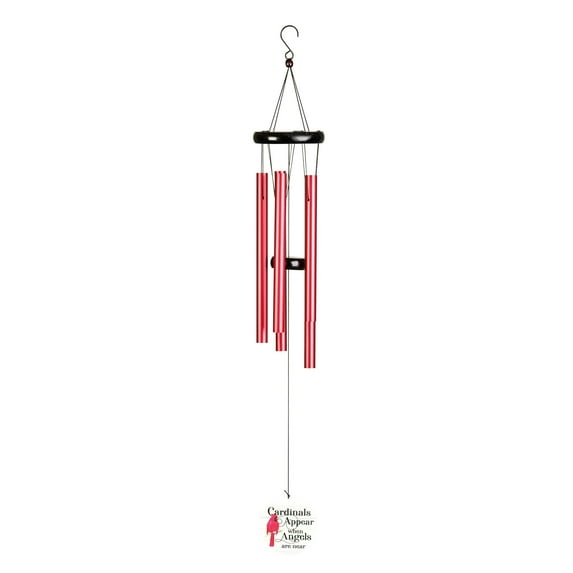 Dicksons Cardinals Appear Angel Near Red 35 inch Aluminum Wind Chime Noisemaker