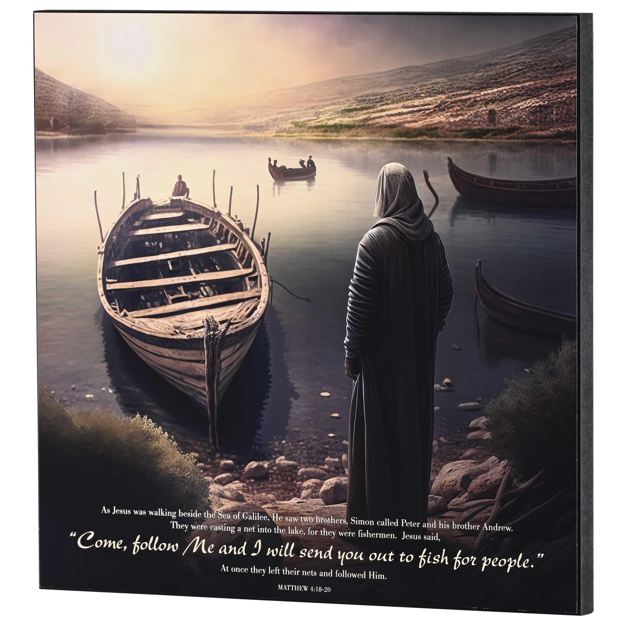 Dicksons Come Follow Me, Matthew 4:18-20, Multicolor 12 x 12 Inch MDF ...