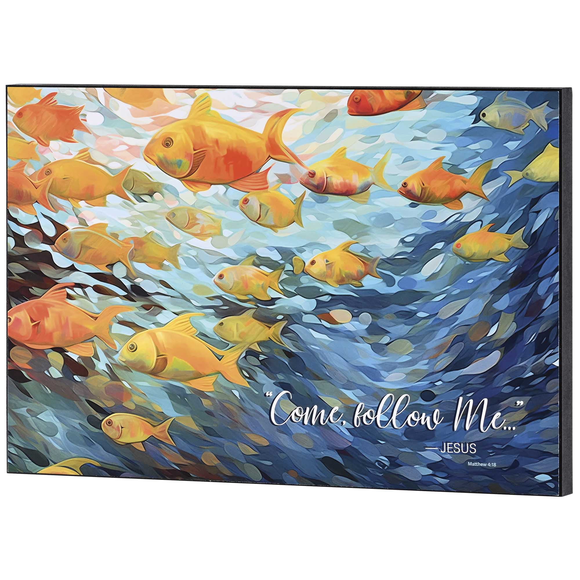 Dicksons Come Follow Me, Matthew 4:18 Multicolor 15 x 10 Inch MDF Wood ...