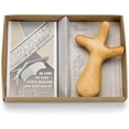 thumbnail image 1 of Dicksons Congrats on Your Graduation 3.25 x 4.75 Inch Natural Hand Carved Solid Wood Form Fitting Prayer Tool Cross in Gift Box, 1 of 1