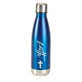 thumbnail image 1 of Dicksons Faith Cross Royal Blue 17 ounce Stainless Steel Sports Water Bottle, 1 of 1