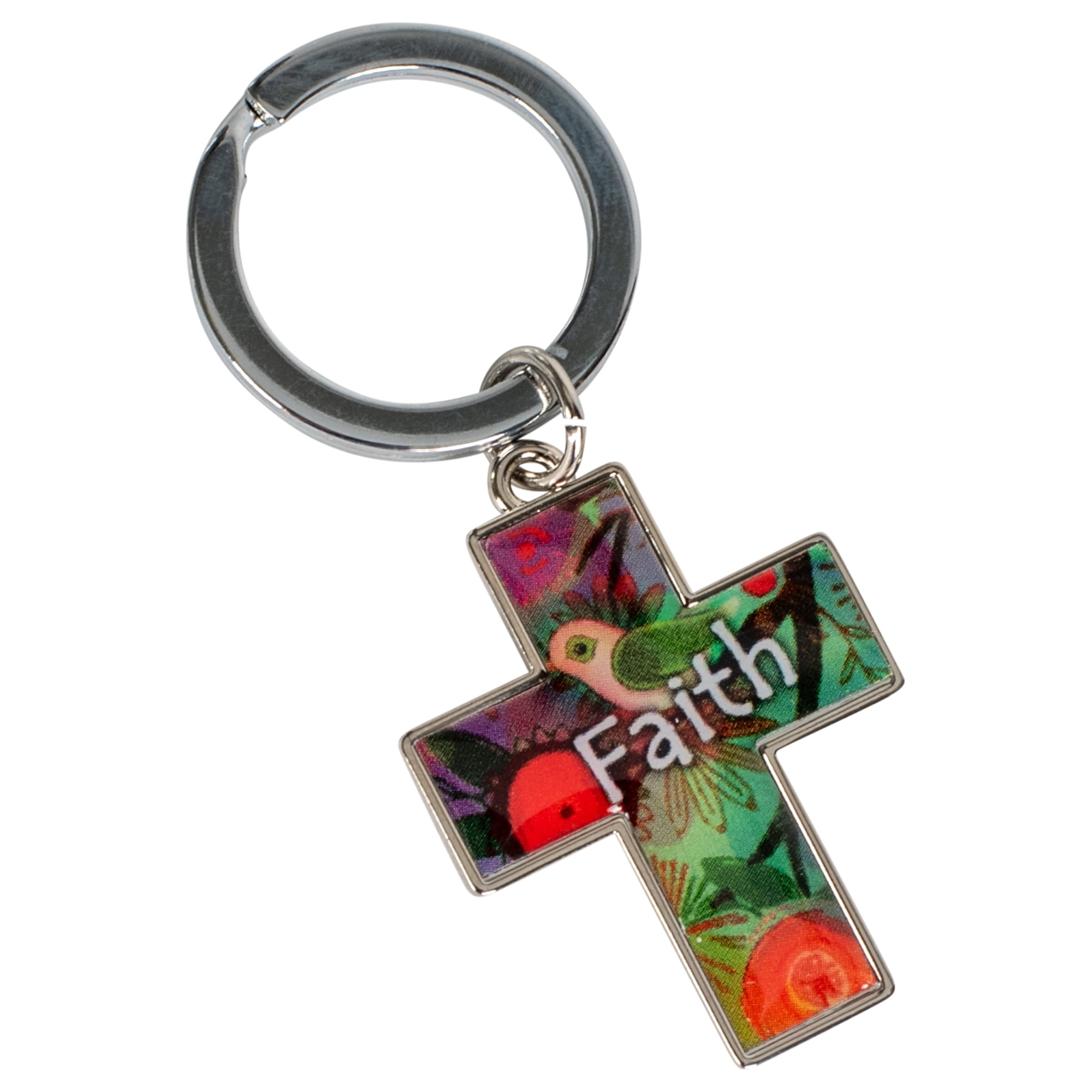 Dicksons Faith I Can Do All Things Through Him Christian Key Ring Keychain  