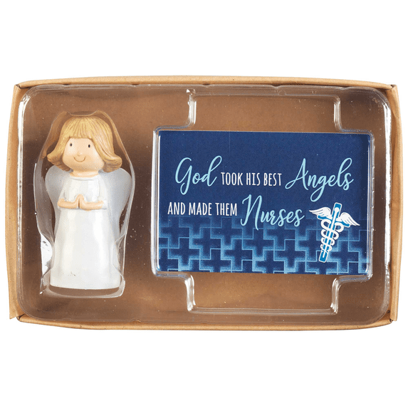 Dicksons God Took Best Angels Made Nurses 5.5 x 3.5 Resin Tabletop Figurine with Card