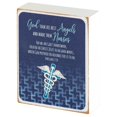 thumbnail image 1 of Dicksons God Took Best Angels Made Nurses Blue 3 x 4 Wood Wall Tabletop Sign Plaque, 1 of 2