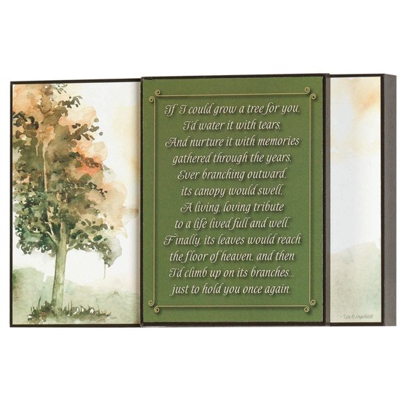 Dicksons Grow A Tree Nurture Memories Green 8 x 5 MDF Wall Art Sign Plaque