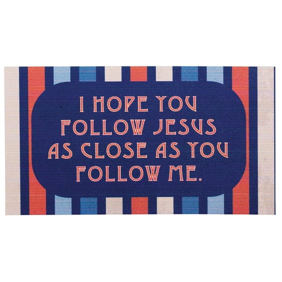 Dicksons I Hope You Follow Jesus Retro 5 x 3 Vinyl Refrigerator Magnet