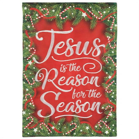Dicksons Inc FLAG-2088 Flag Jesus Is The Reason Polyester 13x18