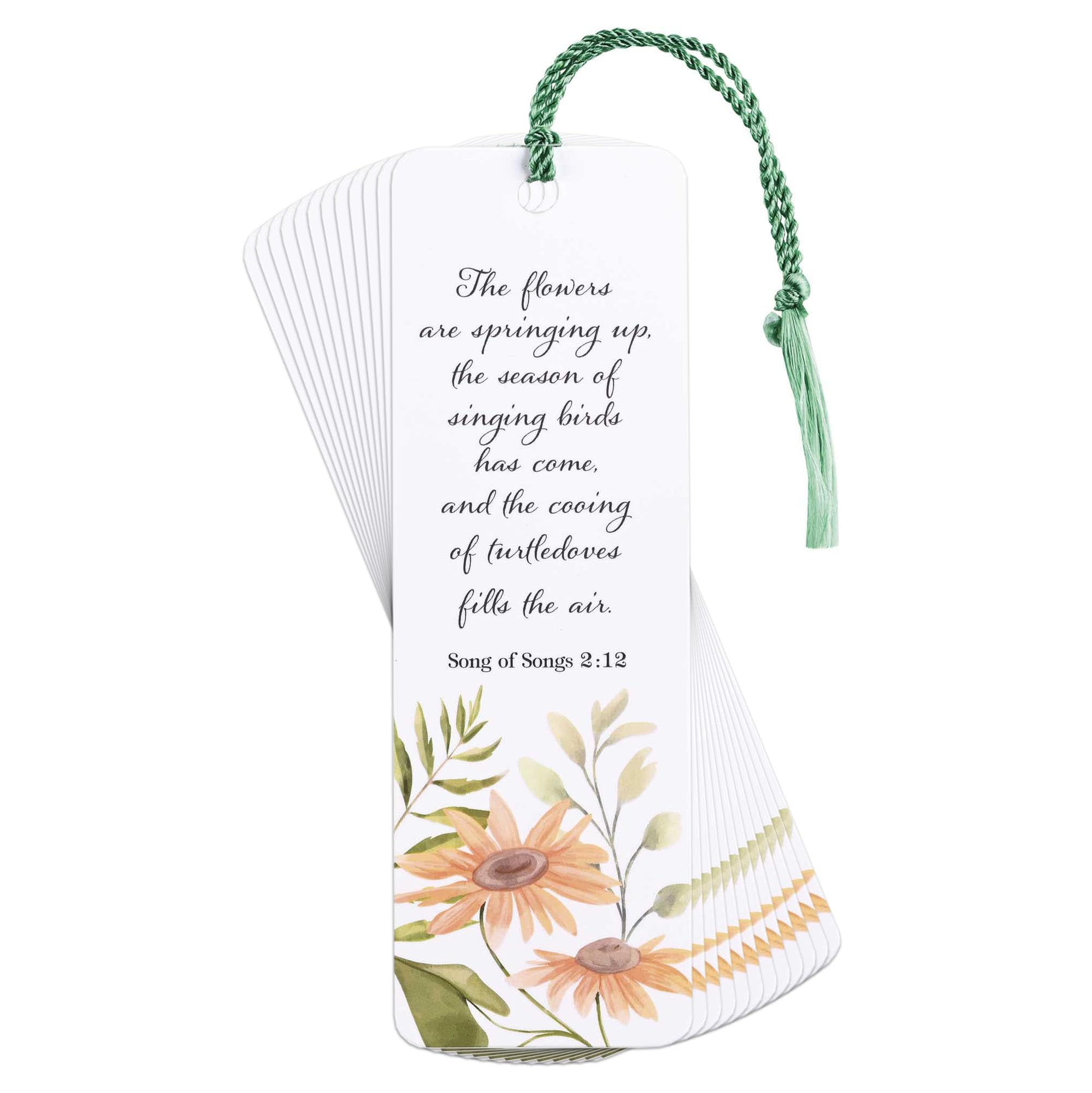 Dicksons Inspirational Bible Verse Tassel Bookmark for Books and Novels 2 x 6 Cardstock Many Noble Women Floral - Pack of 12