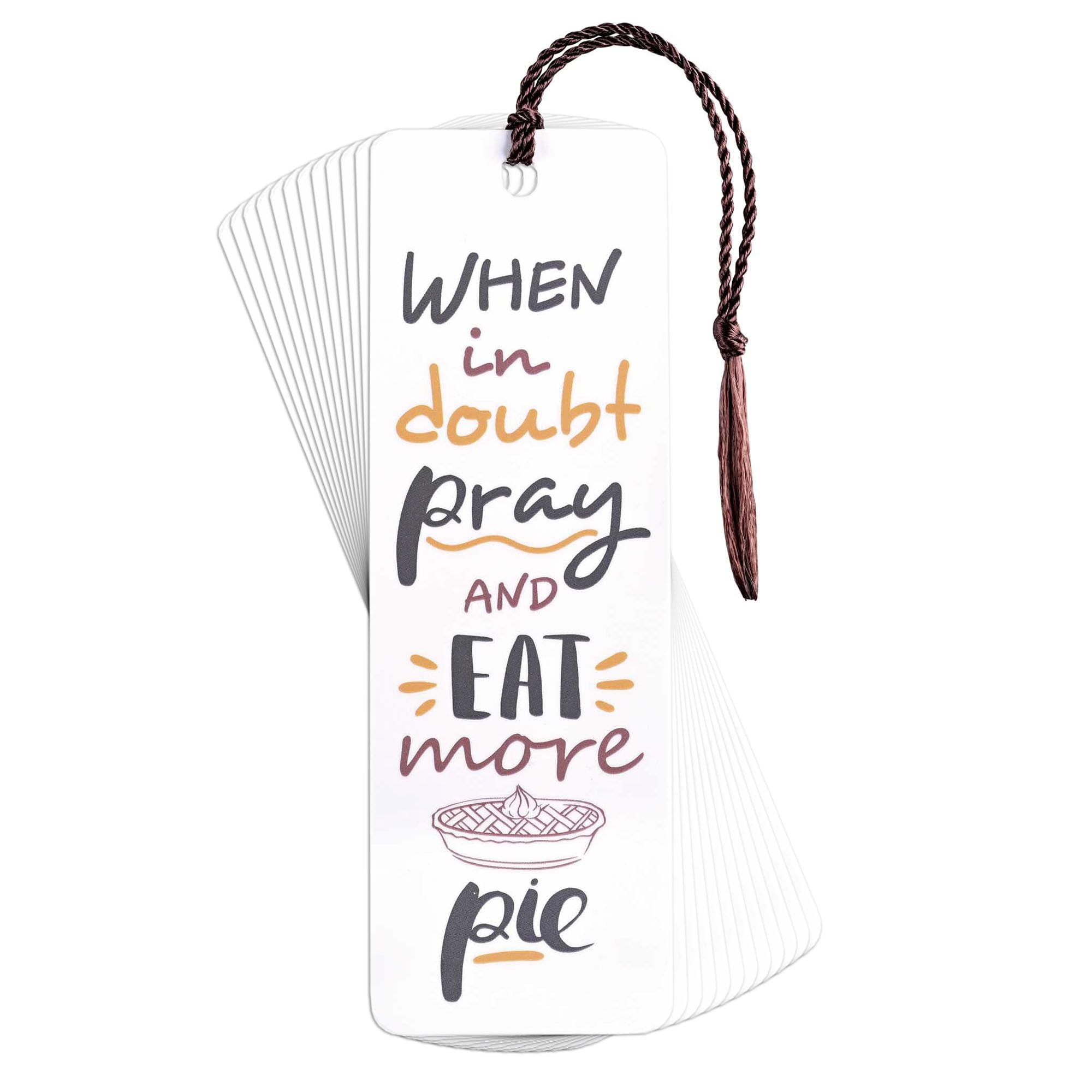 Dicksons Inspirational Bible Verse Tassel Bookmark for Books and Novels 2 x 6 Cardstock Rejoice and Give Thanks - Pack of 12