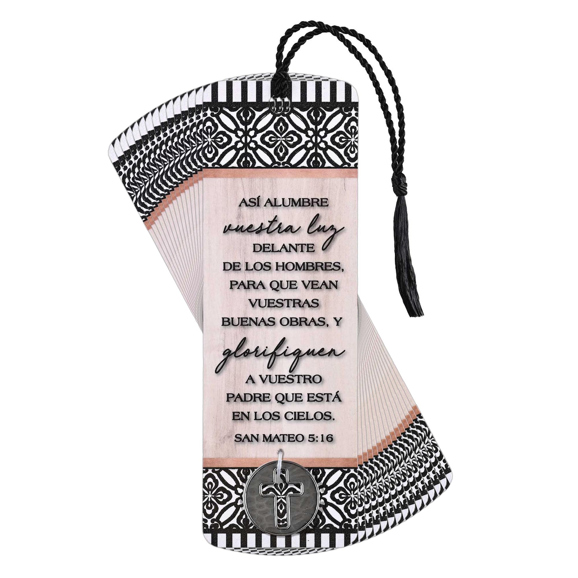 Dicksons Inspirational Bible Verse Tassel and Coin Bookmark for Books and Novels 2 x 6 Cardstock Faith Hope Love - Pack of 12