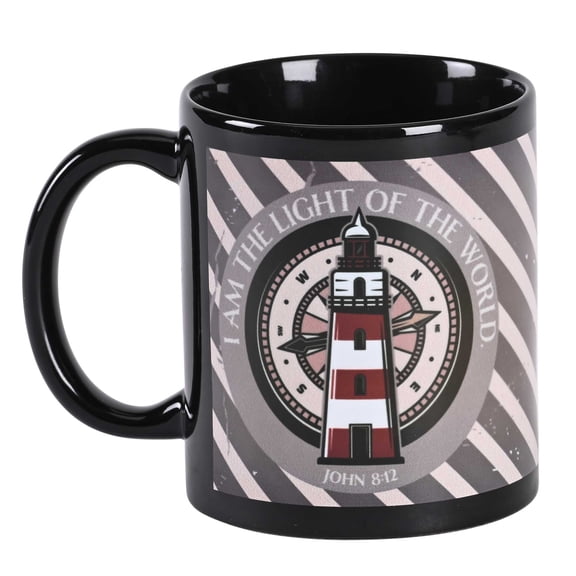 Dicksons Inspirational Christian Coffee Cup Mug 11 Ounce Ceramic Lighthouse I am the Light
