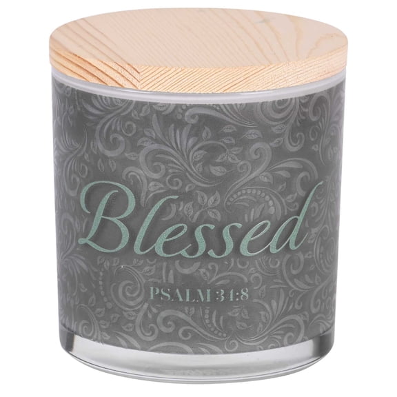 Dicksons Inspirational Christian Softly Scented Jar Candle 13 Ounce Natural Soy Wax Blessed