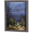 thumbnail image 1 of Dicksons Inspirational Christian Wall Hanging Shadow Box Style Framed Wall Décor for Home 15 x 12 Inch Wood and Glass Forest Peace I Leave With You, 1 of 1