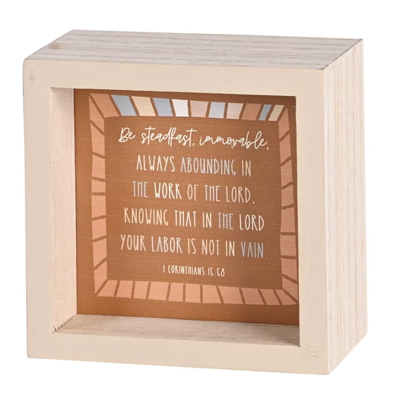 Dicksons Inspirational Double Sided Standing Tabletop Plaque Sign For Living Room 4 x 4 Wood Peace I Leave With You Cardinal