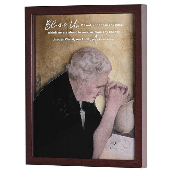 Dicksons Inspirational Tabletop or Hanging Wall Art Picture Frame For Living Room 9 x 11 Wood and Glass Love Is Patient