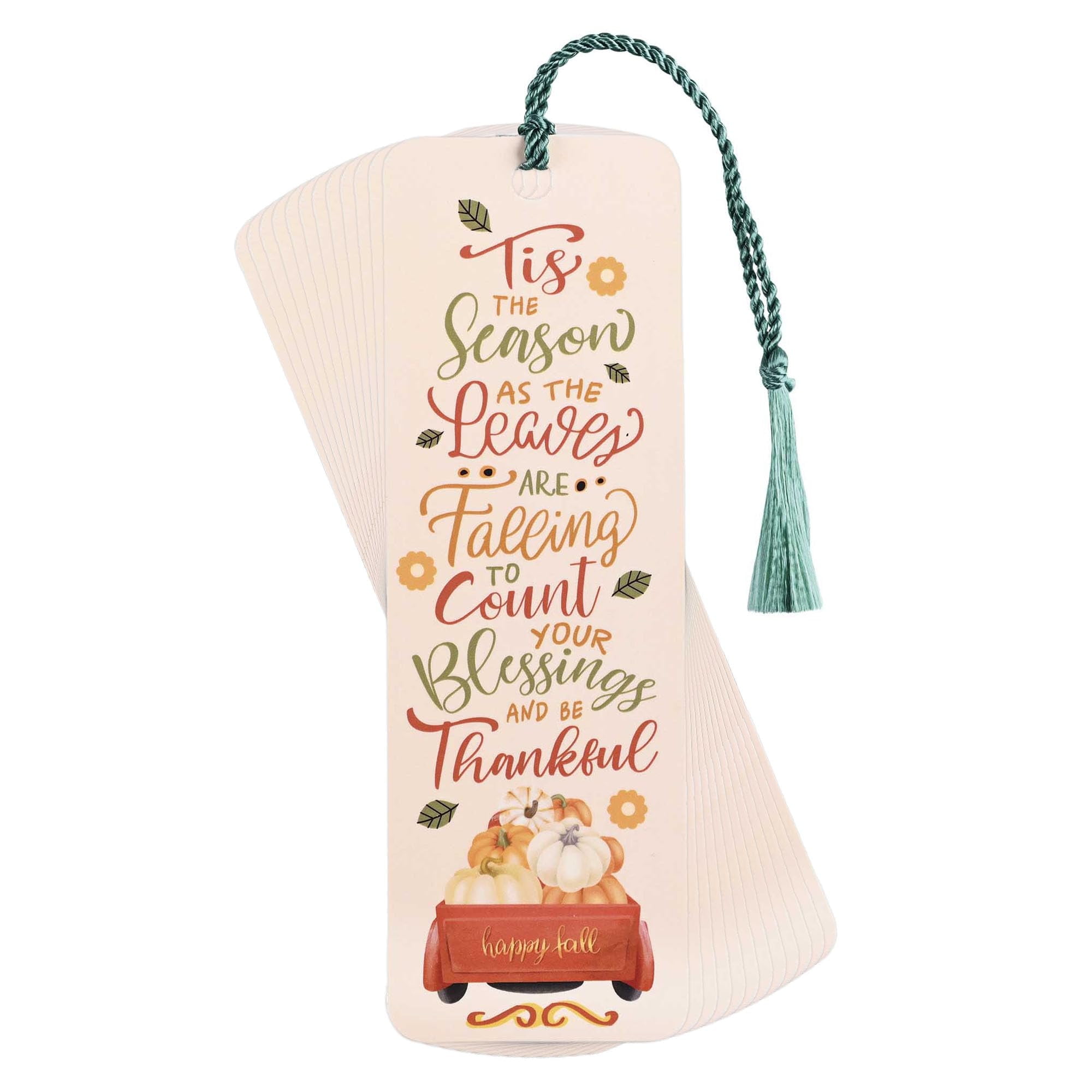 Dicksons Inspirational Tassel Bookmark for Books and Novels 2 x 6 Cardstock Cozy Weather and Jesus - Pack of 12