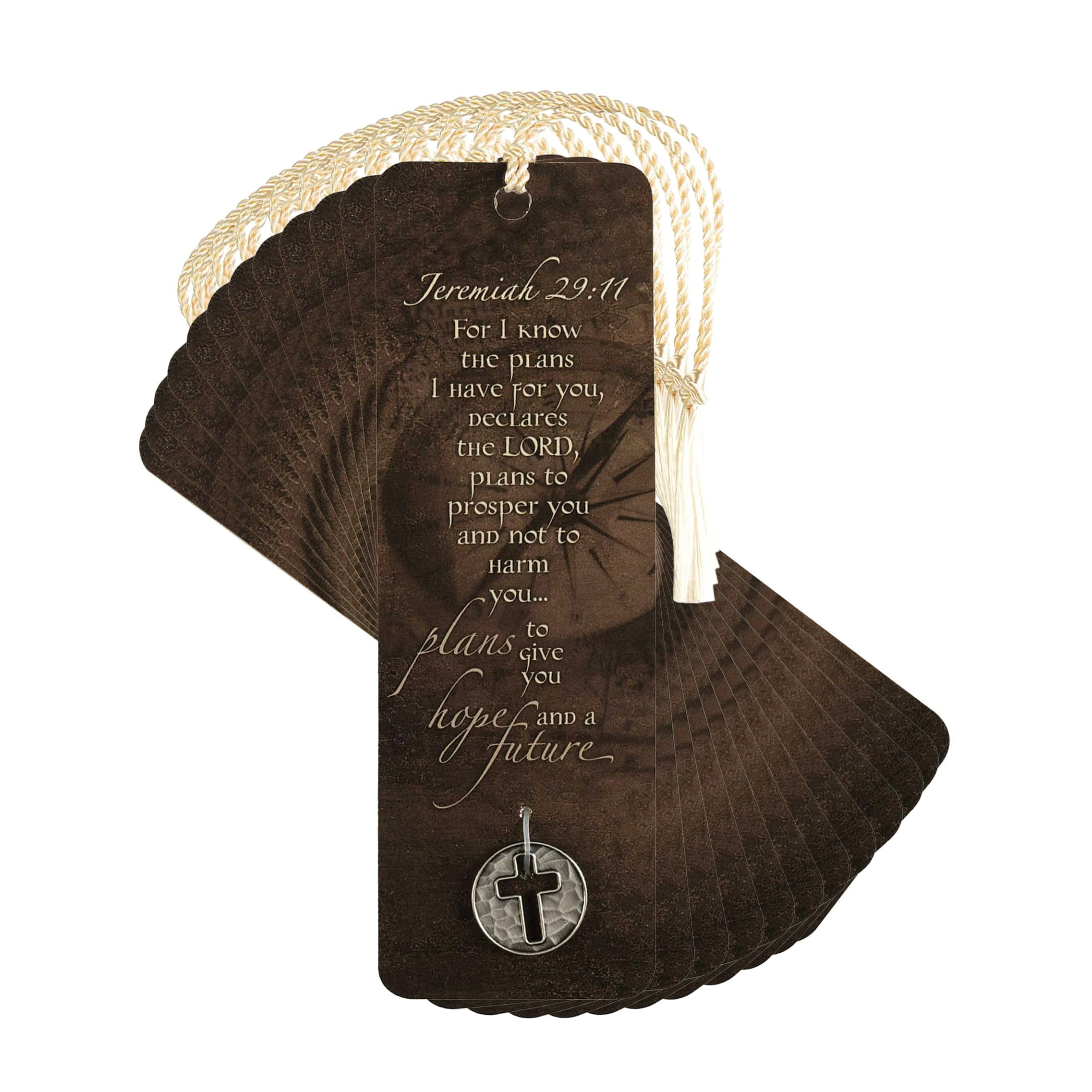Dicksons Know The Plans I Have for You 6 inch Paper Tussled Bookmark with Coin Pack of 15