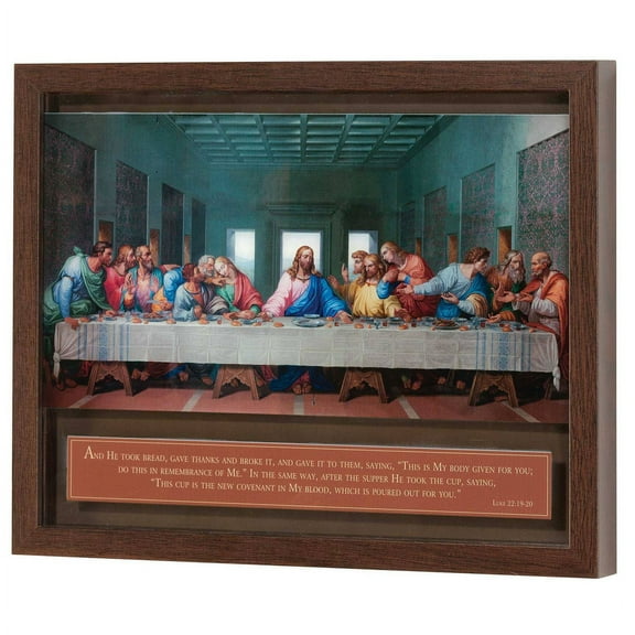 Dicksons Last Supper 12 x 15 Inch Wood and Glass Wall and Tabletop Frame