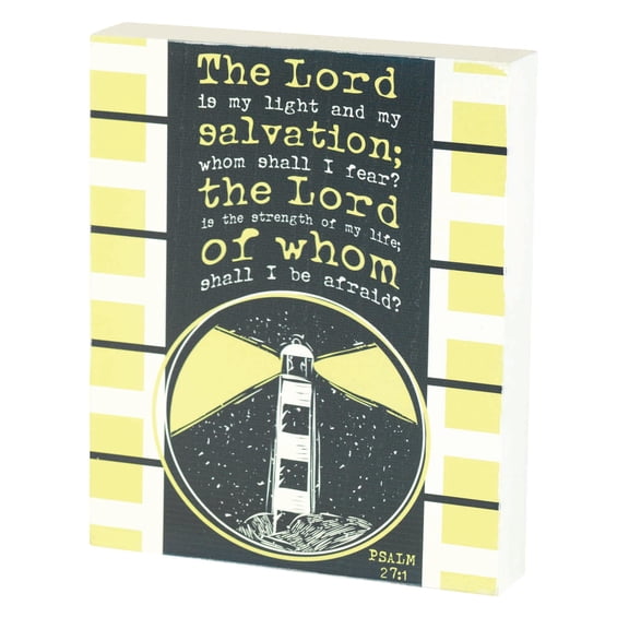 Dicksons Light And Salvation Whimsical Design Inspirational Decorative Multicolor 10 x 8 MDF Tabletop Plaque