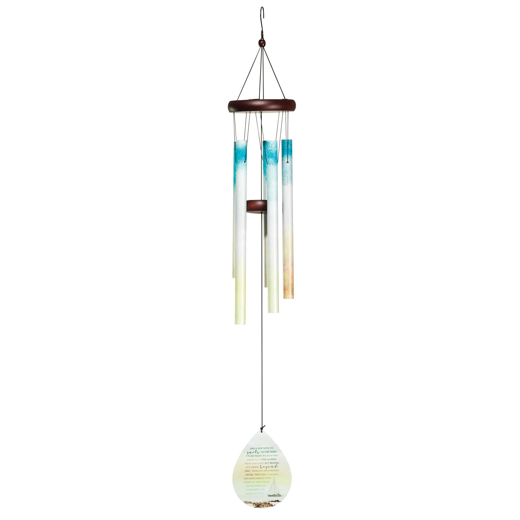 Dicksons Like A Ship Wind Pulled Tight Bereavement 35 inch Aluminum Wind Chime Noisemaker