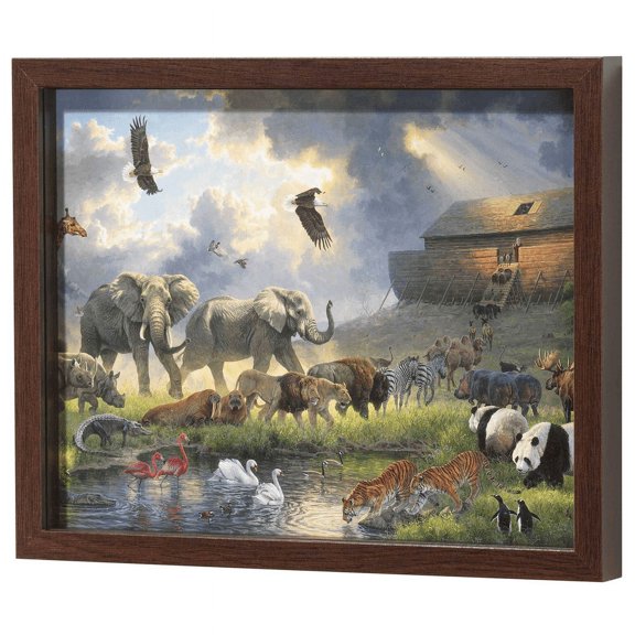 Dicksons Noah's Ark 12 x 15 Inch Wood and Glass Wall and Tabletop Frame
