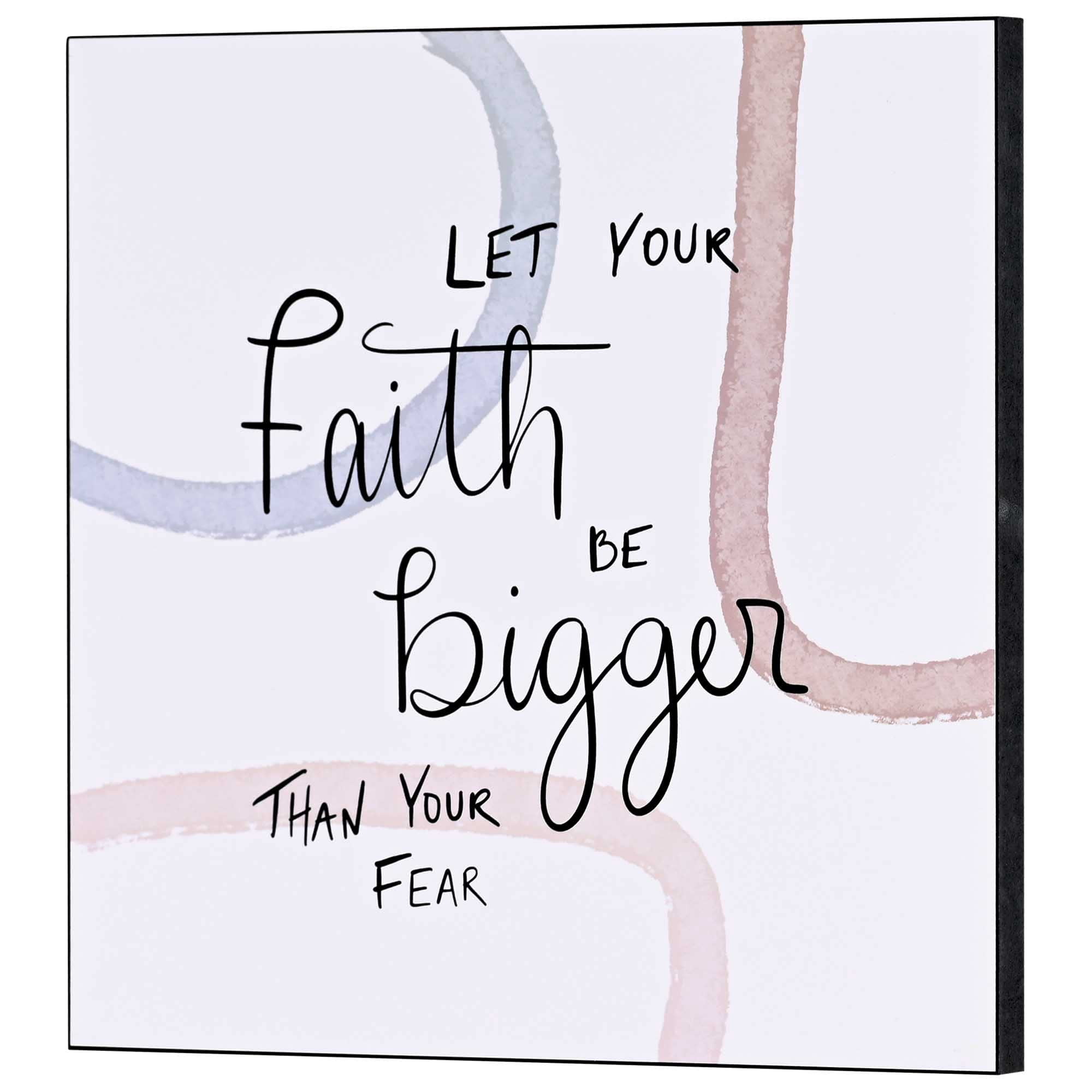 Dicksons PLK1212-969 Faith Bigger Than Your Fear Red, Blue, and White ...