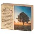 thumbnail image 1 of Dicksons Pastor Devoted To Giving Natural Brown 3 x 4 Inch Wood Table Top Block Sign, 1 of 2