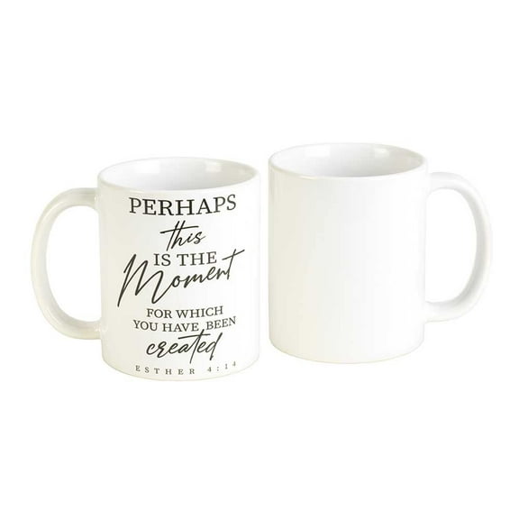 Dicksons Perhaps Moment We've Been Created White 11 ounce Ceramic Novelty Coffee Mug Cup