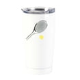 thumbnail image 1 of Dicksons Play Hard Pray Harder White Tennis 20 ounce Stainless Steel Travel Tumbler, 1 of 1