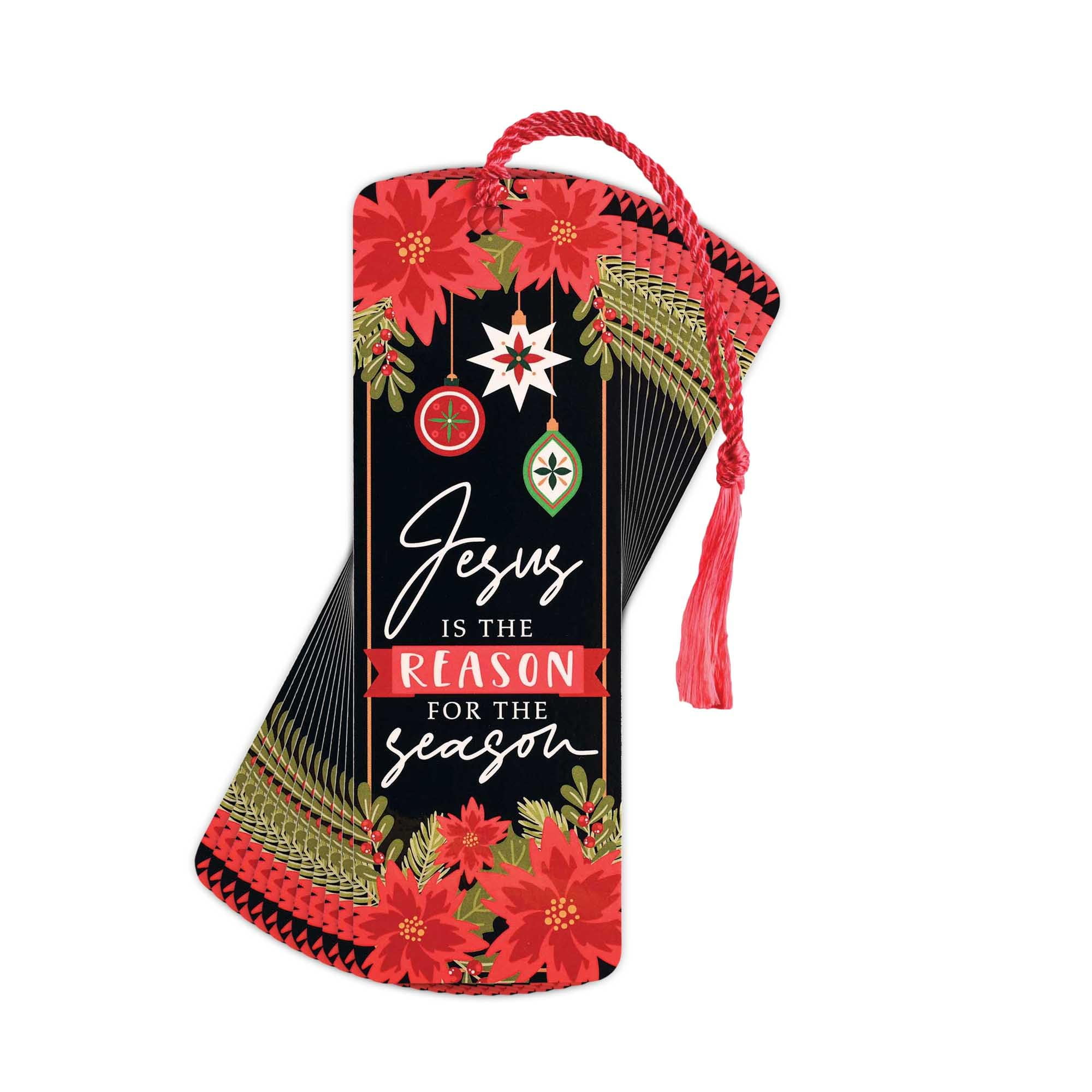Dicksons Reason for The Season 6 Inch Paper Christmas Keepsake Bookmark with Tassel Pack of 12