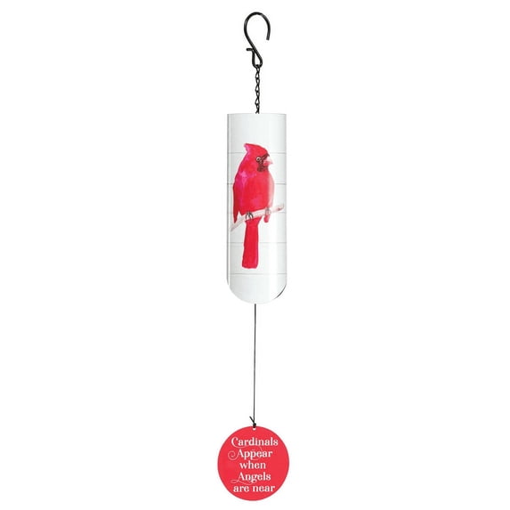 Dicksons Regal Red Cardinal 23 inch Aluminum Wind Chime Noisemaker
