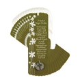 thumbnail image 1 of Dicksons Said A Prayer for You Green 6 inch Paper Tussled Bookmark with Coin Pack of 15, 1 of 2