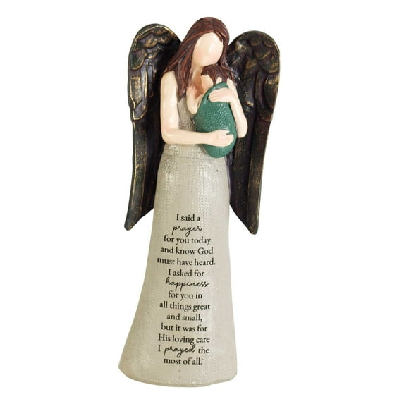 Dicksons Said A Prayer for You Neutral Brown 8 inch Resin Tabletop Figurine