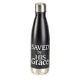thumbnail image 1 of Dicksons Saved By His Grace Black 17 ounce Stainless Steel Sports Water Bottle, 1 of 1